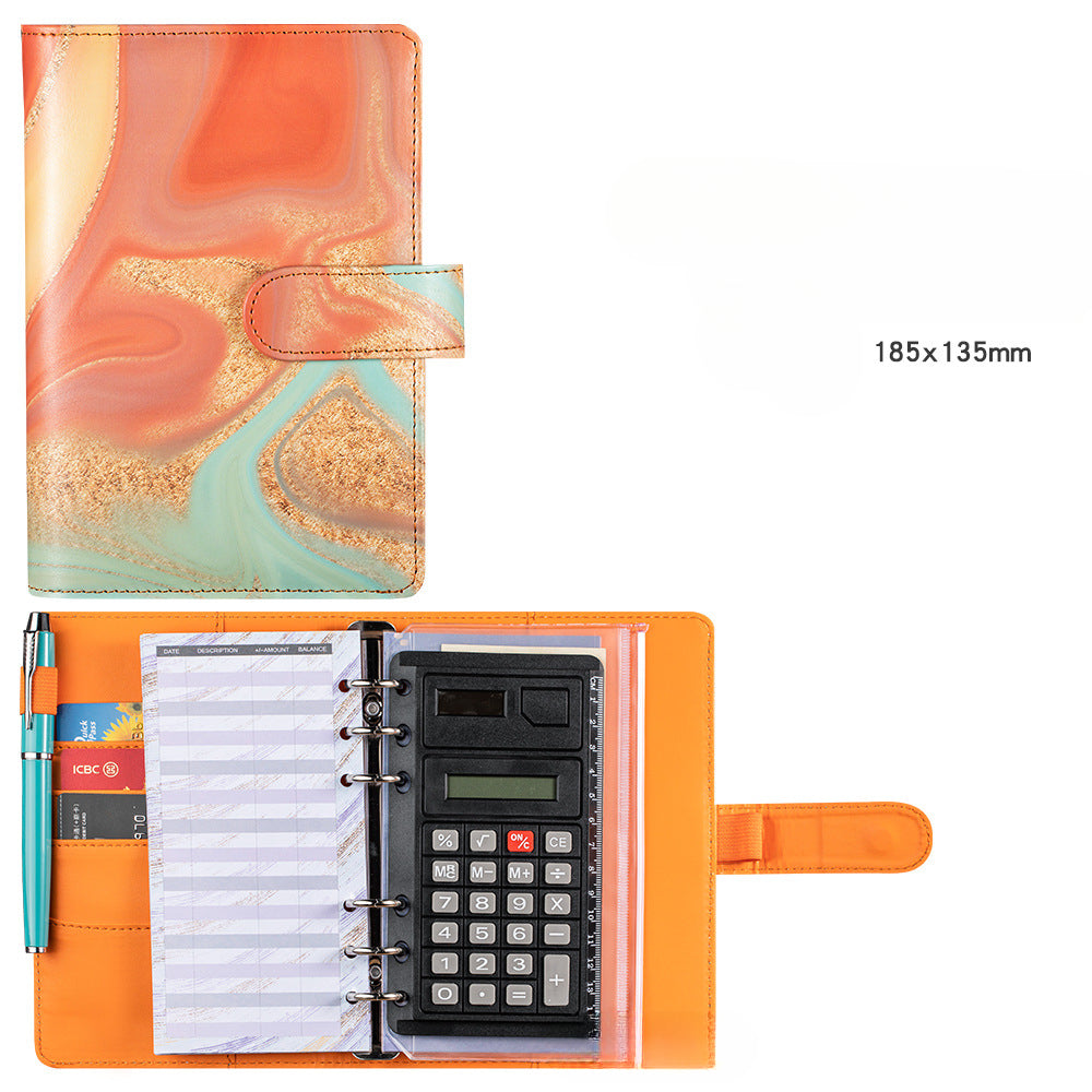 Wholesale PU Printing A6 Binder Financial Ledger